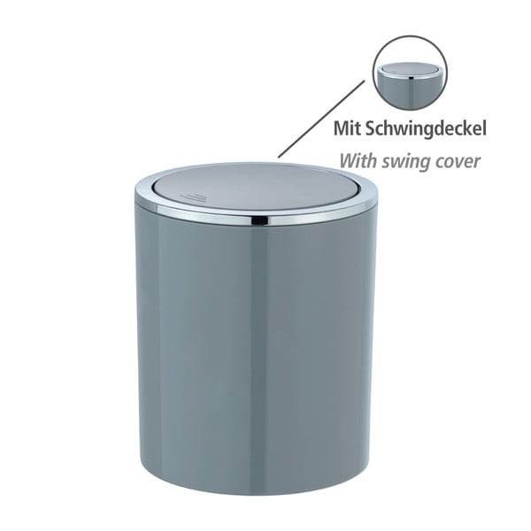 Szary kosz na śmieci Wenko Inca, 2 l-image-3