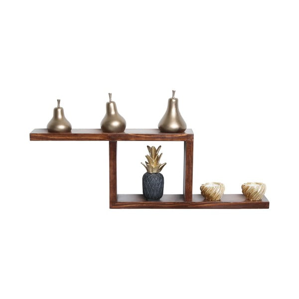 Wielopoziomowa półka z litego drewna jodłowego 17 cm Linn – Kalune Design-image-3