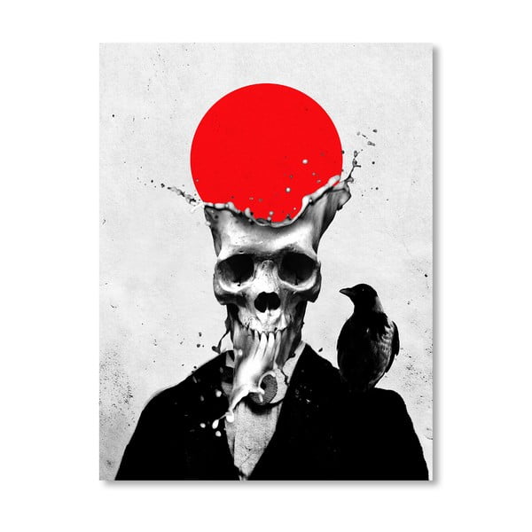Plakat autorski "Splash Skull"