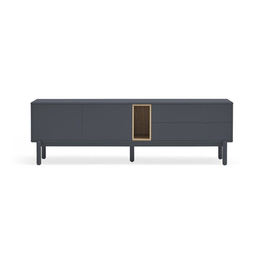 Ciemnoszara szafka pod TV 180x56 cm Corvo – Teulat