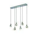 Lampa wisząca LED w kolorze srebra ze szklanym kloszem Verano – Trio Select