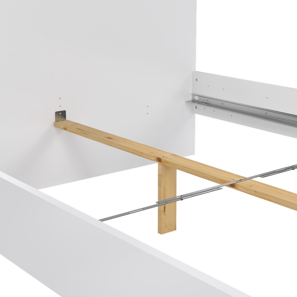 Białe łóżko dwuosobowe z płyty wiórowej bez stelaża 140x200 cm Naia – Tvilum (zdjęcie 7)