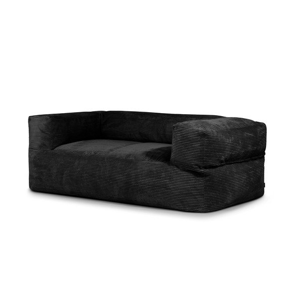 Czarny sztruksowy worek do siedzenia Sofa MooG – SLOWDOWN