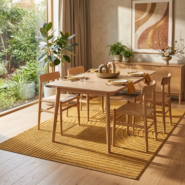 Dywan w kolorze ochry 200x290 cm Whirl – ESTE-image-3