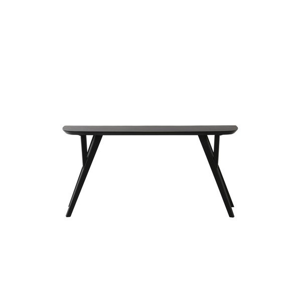 Konsola z litego drewna akacjowego w kolorze matowej czerni 44x160 cm Quenza – Light & Living-image-2