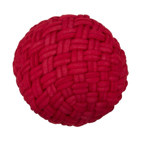 Bordowy puf Mauro Ferretti Rope, ø 50 cm-image-4