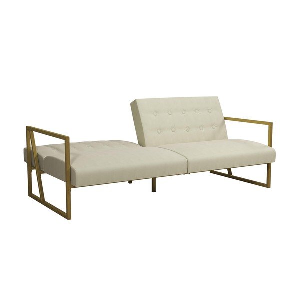 Beżowa aksamitna sofa 185 cm Lexington – Støraa-image-4