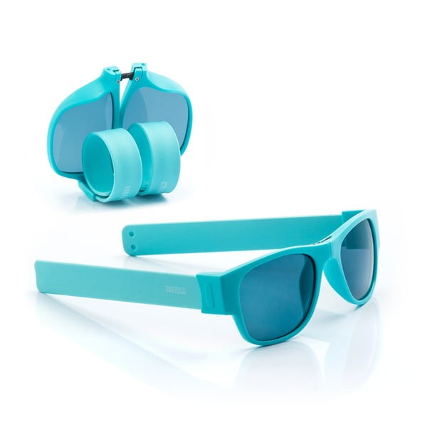 Turkusowe zwijane okulary przeciwsłoneczne InnovaGoods Sunfold PA4