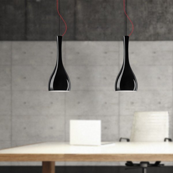 Czarna lampa wisząca ITTEKI Elementary Glossy-image-1