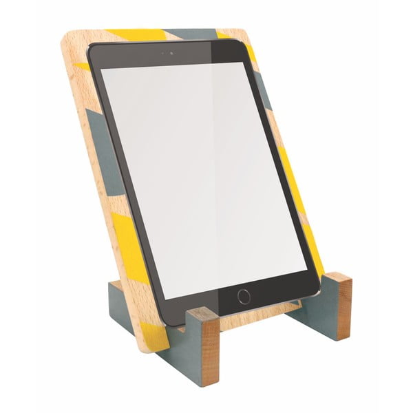 Stojak z drewna bukowego na tablet Portico Designs Geometrico