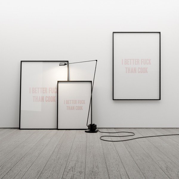 Plakat I better fuck than cook, 100x70 cm-image-2
