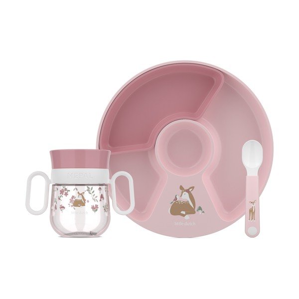 Plastikowy zestaw naczyń dla dzieci 3 szt. Fairy Garden – Mepal