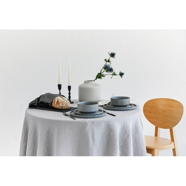 18-częściowy zestaw szarych naczyń z kamionki Bonami Selection Malia-image-1