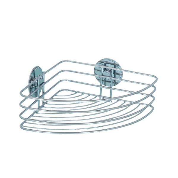 Samoprzyczepna półka narożna Wenko Turbo-Loc, 20x26,5 cm-image-1