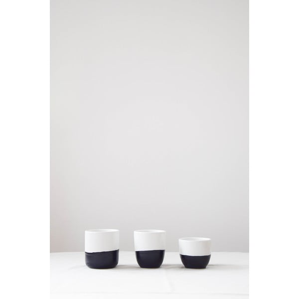 Czarno-biała kamionkowa filiżanka ÅOOMI Luna, 250 ml-image-1