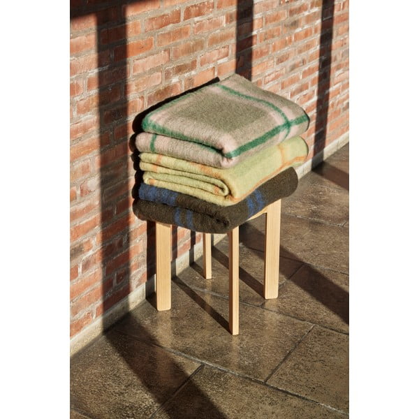 Niebiesko-brązowy koc 200x140 cm Inlet – Hübsch-image-3