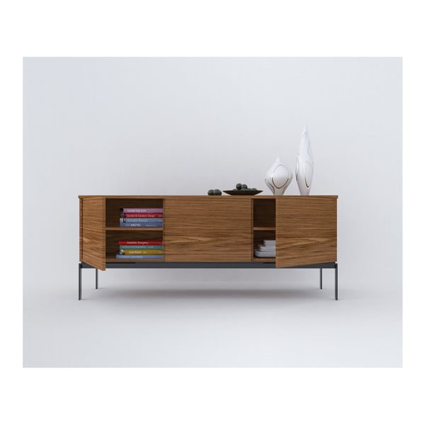 Komoda w kolorze drewna orzechowego TemaHome Glaedys-image-1