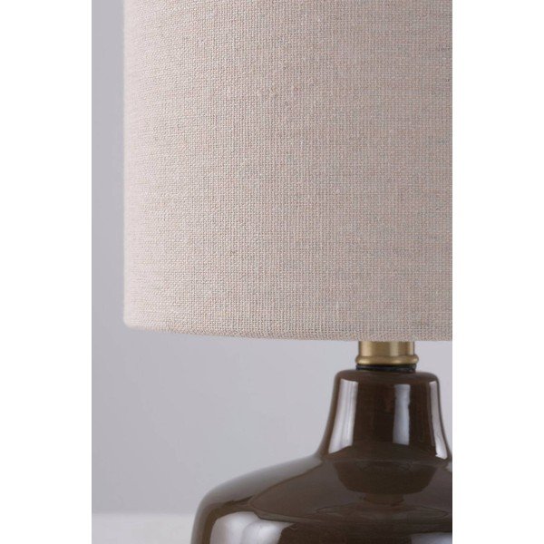 Brązowa/kremowa lampa stołowa ceramiczna (wysokość 29 cm) Laila – Jotex-image-3
