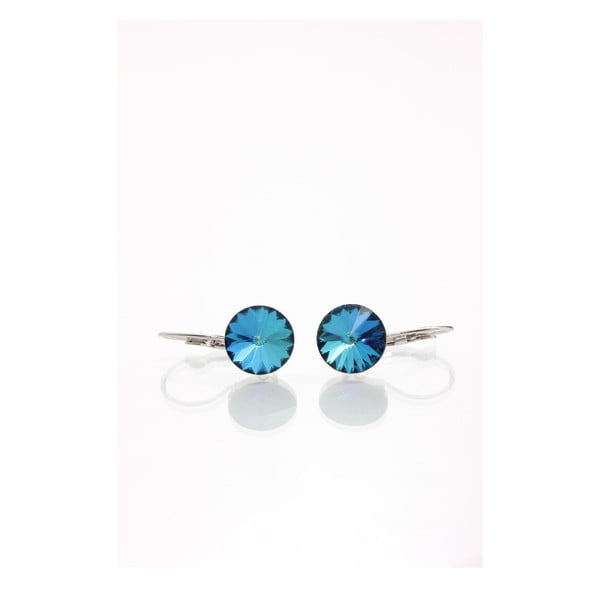 Niebieskie kolczyki z kryształami Swarovskiego Yasmine Longie