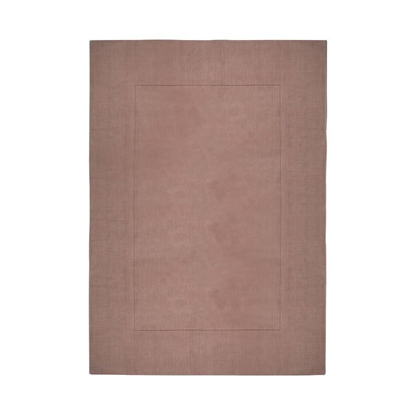 Różowy wełniany dywan Flair Rugs Siena, 80x150 cm