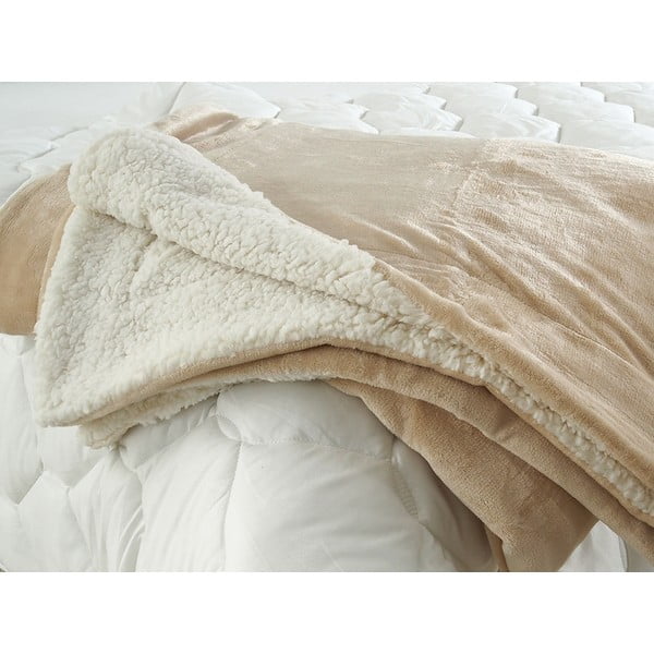 Koc z materiału sherpa 150x200 cm – B.E.S.-image-1