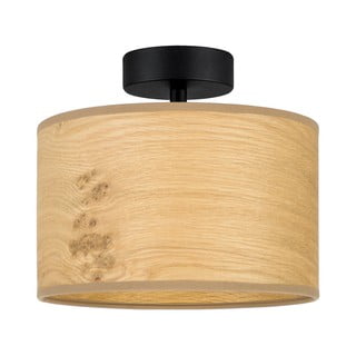 Beżowa lampa sufitowa z drewnianego forniru Bulb Attack Ocho S, ⌀ 25 cm