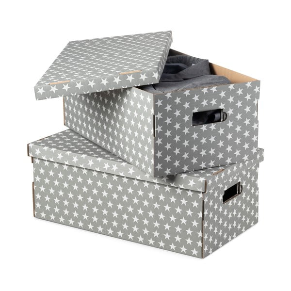 Pudełka z pokrywką zestaw 2 szt. Compactor Mia, 52 x 29 x 20 cm-image-3