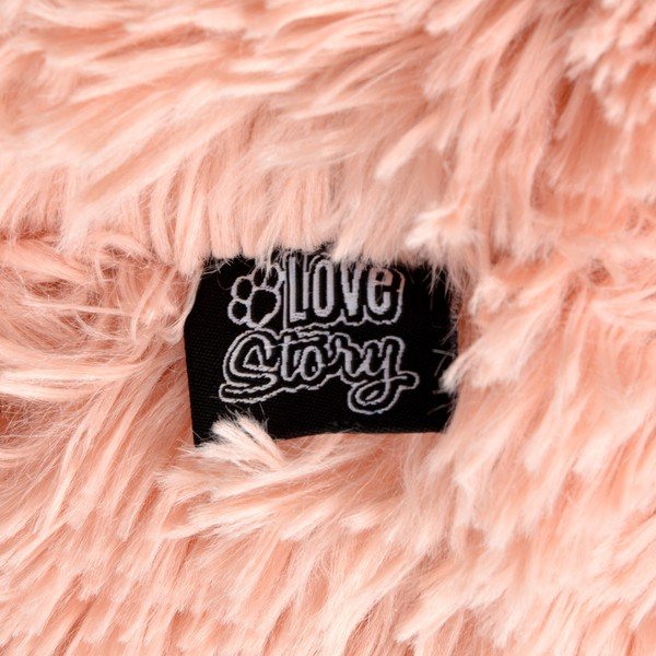 Jasnoróżowe legowisko dla psów ø 55 cm – Love Story-image-3