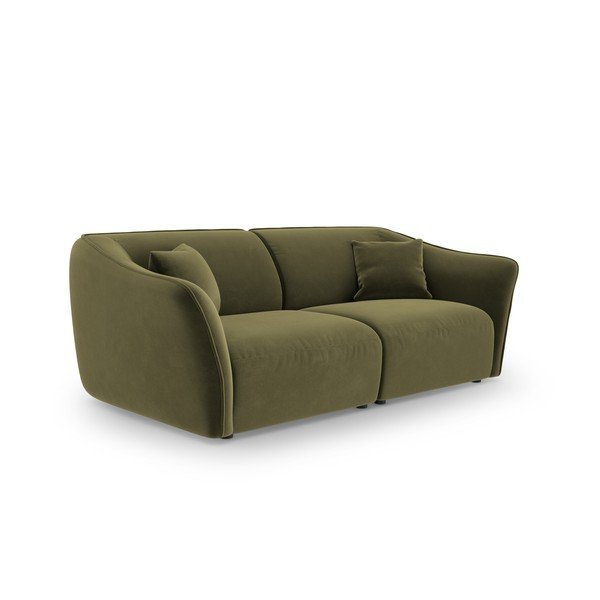 Zielona aksamitna sofa 206 cm Tokyo – Cosmopolitan Design-image-2
