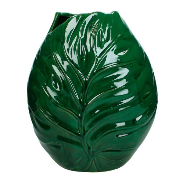 Zielony wazon ceramiczny HF Living Studio, 15,5x31 cm