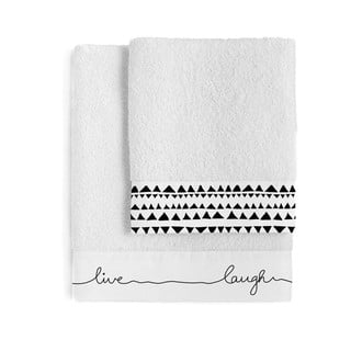 Zestaw 2 bawełnianych ręczników Blanc Live
