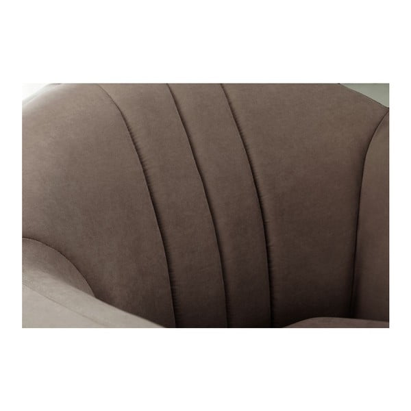 Brązowy fotel Scandi by Stella Cadente Maison Comete Stripes-image-4