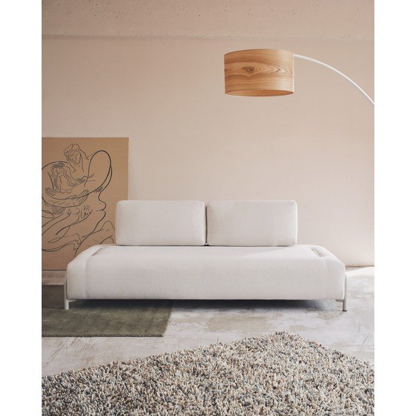 Beżowa sofa modułowa  z tkaniny szenilowej 232 cm Compo – Kave Home-image-1