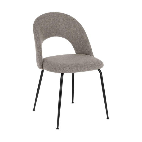 Szare tapicerowane krzesło Mahalia – Kave Home