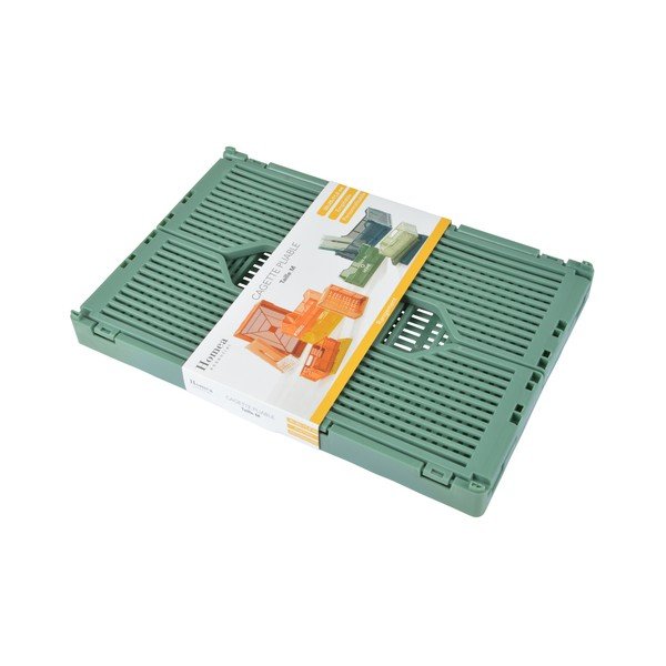 Jasnozielony plastikowy pojemnik 30x20x11.5 cm – Homéa-image-2