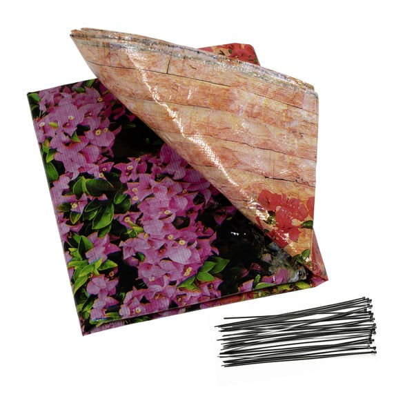 Plastikowa osłona balkonowa 500x85 cm Flowers – Maximex-image-3