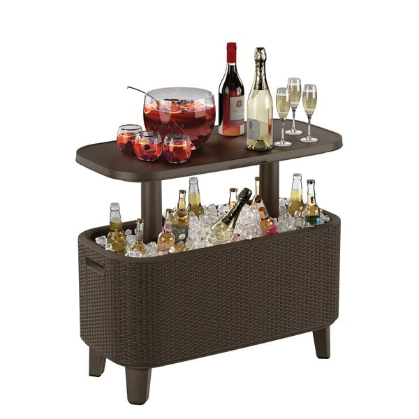 Stolik ogrodowy z pojemnikiem na lód 83.5x40.5 cm Bevy – Keter-image-2