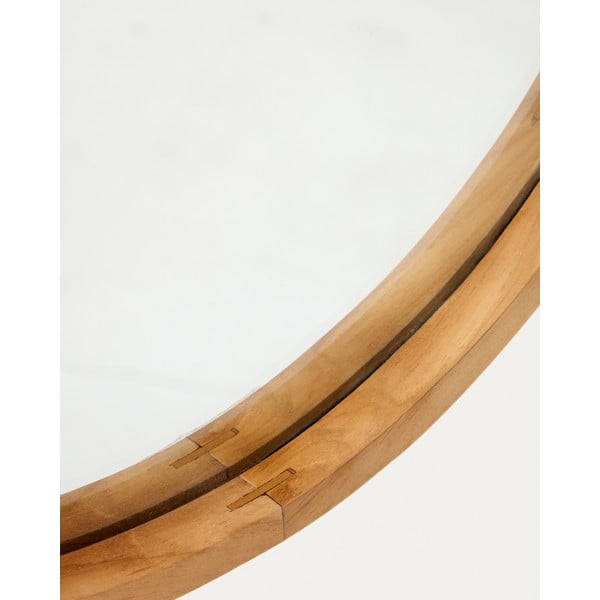 Lustro z drewnianą ramą ścienne 45x95 cm Magda – Kave Home-image-2