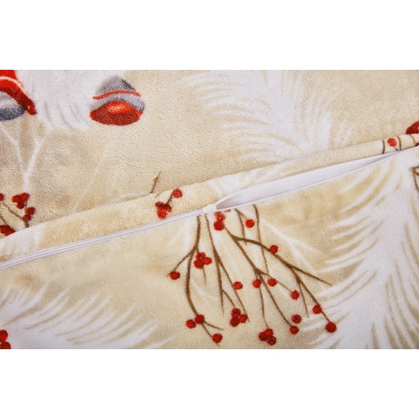 Jasnobrązowa pościel jednoosobowa z mikropluszu 140x200 cm Goblin – My House-image-2