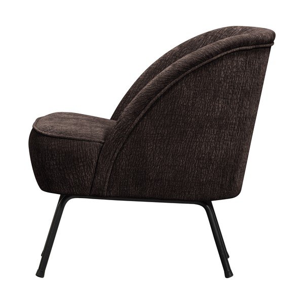 Ciemnobrązowy fotel z tkaniny szenilowej Vogue – WOOOD-image-2