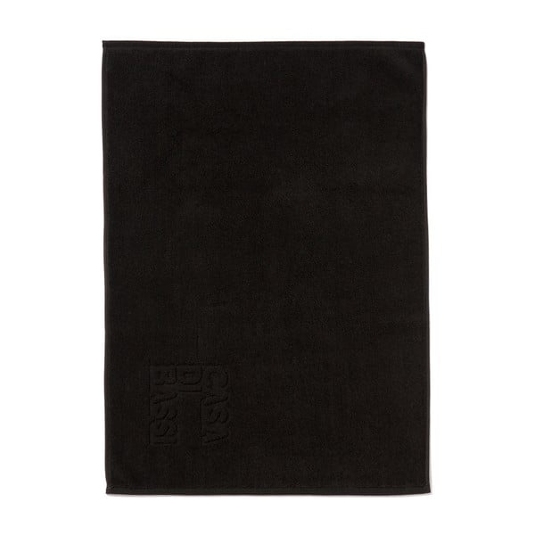 Czarny dywanik łazienkowy Casa Di Bassi Logo, 50x70 cm