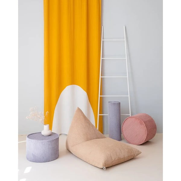 Niebieska sztruksowa poduszka na sofę dziecięcą Roll – Wigiwama-image-1