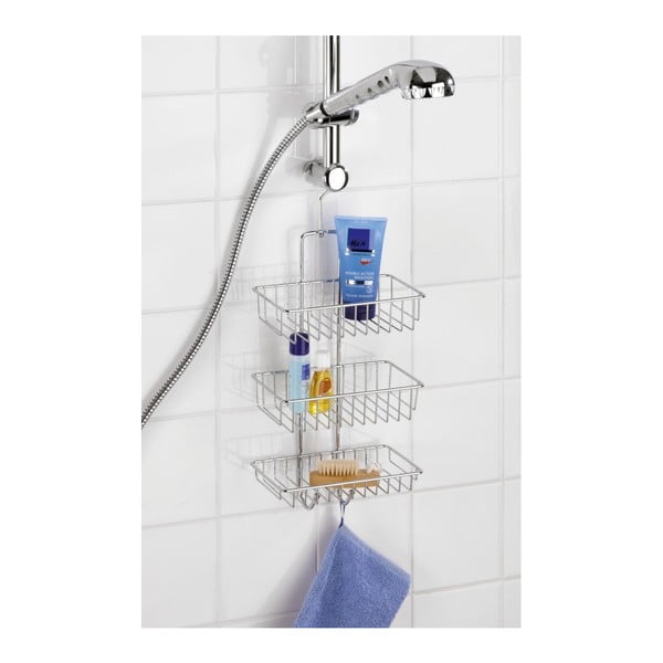 Łazienkowa 3-poziomowa półka ścienna Wenko Nivala-image-2