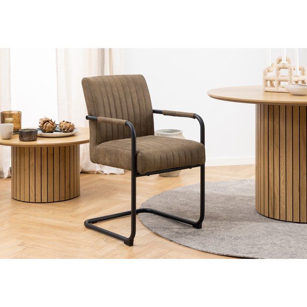 Brązowe krzesła zestaw 2 szt. Adele – Actona-image-2