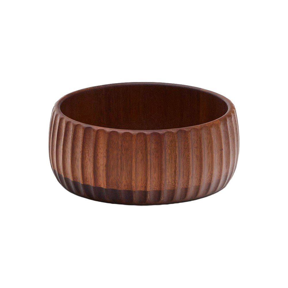 Drewniana miska do serwowania w ciemnym naturalnym kolorze Rommu – Kave Home