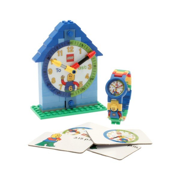 Niebieski zegarek i tablica edukacyjna LEGO® Time Teacher