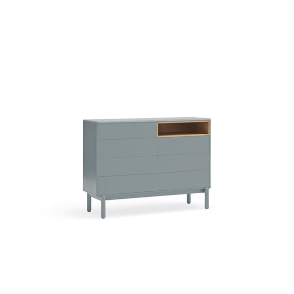 Niebieska/szara niska komoda 120x90 cm Corvo – Teulat-image-2