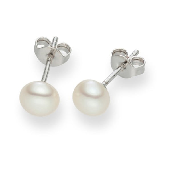 Białe kolczyki perłowe Nova Pearls Copenhagen Antaios