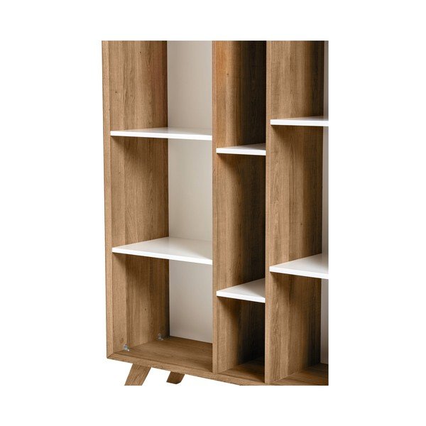 Biblioteczka z białymi detalami Marckeric Tivoli, 98x184 cm-image-2