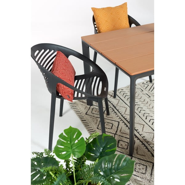 Czarne krzesło ogrodowe Bonami Essentials Joanna-image-1